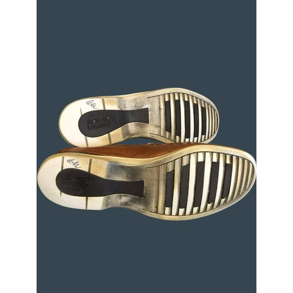 Johnstown & Murphy Light Brown Leather Loafers Mens 10 1/2 M 25 3230 - Picture 4 of 5